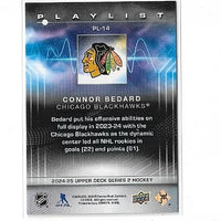 Connor Bedard 2024 2025 Upper Deck Playlist Mint Card #PL-14
