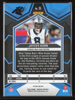 Jaycee Horn 2024 Panini Mosaic Green Prizm Series Mint Card #35

