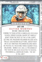 Xavier Worthy 2022 SAGE Artistry Series Mint Card #ART-XW
