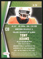 Tony Adams 2022 SAGE Rookie Autograph Red Series Mint Card #A-TA
