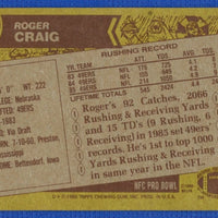 Roger Craig 1986 Topps Series Card #157