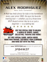 Alex Rodriguez 2009 Topps Town Series Mint Card #TTT1
