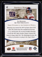 Eli Manning 2009 Upper Deck Football Heroes Series Mint Card #42
