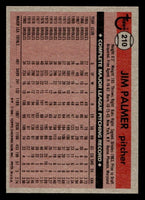 Jim Palmer 1981 Topps Series Mint Card #210
