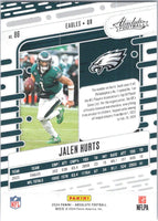 Jalen Hurts 2024 Panini Absolute Series Mint Card #86
