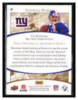 Eli Manning 2009 Upper Deck Football Heroes Series Mint Card #41
