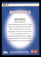 Chuck Howley 2011 Topps Super Bowl Legends Series Mint Card #SBLV
