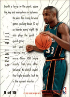 Grant Hill 1996 1997 Fleer Swing Shift Series Mint Card #5
