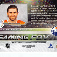 Leon Draisaitl 2024 2025 Upper Deck Gaming FOV Series Mint Card #GFOV6