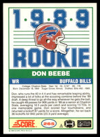 Don Beebe 1989 Score Series Mint Rookie Card #265
