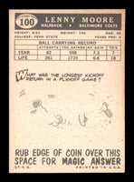 Lenny Moore 1959 Topps VG Condition Card #100
