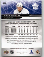 Auston Matthews 2024 2025 Upper Deck Series Card #411
