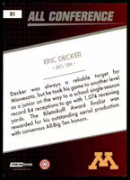 Eric Decker 2010 Press Pass All Conference Series Mint Card #81
