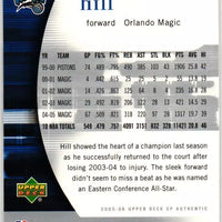 Grant Hill 2005 2006 SP Authentic Series Mint Card  #62