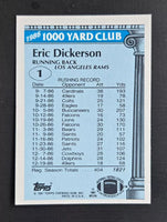 Eric Dickerson 1987 Topps 1000 Yard Club Series Mint Card #1

