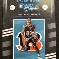 Tyler Boyd 2019 Donruss Threads Game Used Jersey #T-29