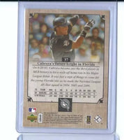 Miguel Cabrera 2007 UD Masterpieces Series Mint Card #37
