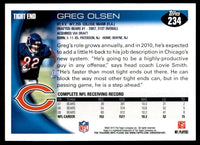 Greg Olsen 2010 Topps Series Mint Card #234
