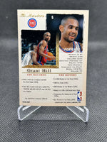 Grant Hill 1995 1996 Topps Gallery The Masters Players Private Issue Series Mint Card #5
