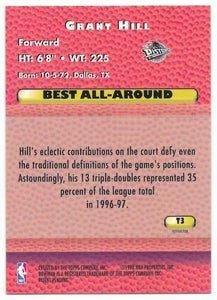 Grant Hill 1997 1998 Bowman's Best All-Around Techniques Refractor #T3