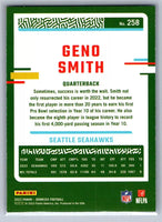 Geno Smith 2023 Donruss Press Proof Blue Series Mint Card #258
