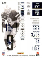 Tony Romo 2015 Panini Prestige Mint Card #33
