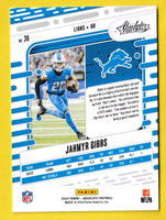 Jahmyr Gibbs 2024 Panini Absolute Series Mint Card #36
