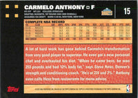 Carmelo Anthony 2007 2008 Topps 50th Anniversary Mint Card #15
