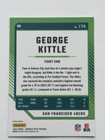 George Kittle 2024 Donruss Optic Silver Prizm Series Mint Card #174
