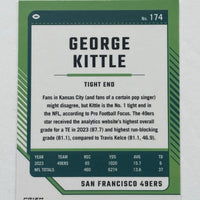 George Kittle 2024 Donruss Optic Silver Prizm Series Mint Card #174