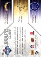 Tomlinson/Brees/Wayne 2009 Upper Deck Draft Edition Draft Class 2001 Mint Card  #293
