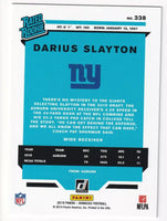 Darius Slayton 2019 Donruss Rated Rookie Series Mint Card #338
