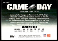 Michael Vick 2011 Topps Game Day Series Mint Card #GD-MV
