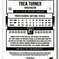 Trea Turner 2018 Donruss Optic Series Mint Card #161