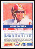 Mark Rypien 1989 Score Series Mint Card #105
