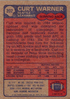 Curt Warner 1985 Topps Series Mint Card #392
