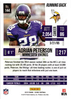 Adrian Peterson 2015 Score Series Mint Card #144
