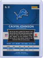 Calvin Johnson 2015 Panini Prizm Series Mint Card #81
