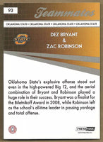 Dez Bryant Zac Robinson 2010 Press Pass Teammates Series Mint Card #93
