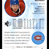 Brendan Gallagher 2020 2021 SP Blue Series Mint Card  #65