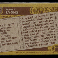 Marty Lyons 1986 Topps Series Card #107