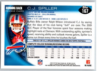 C.J. Spiller 2010 Topps Series Mint Rookie Card #167
