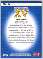 Jim Plunkett 2011 Topps Super Bowl Legends Series Mint Card #SBL-XV
