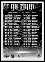 Clayton Keller and Logan Cooley  2024 2025 Upper Deck On Tour Series Card #OT24
