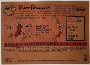 David Robinson  2008 2009 Topps 1958-59 Variations Series Mint Card #179