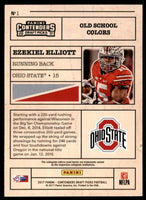 Ezekiel Elliott 2017 Panini Contenders Draft Picks Old School Colors Series Mint Card #1
