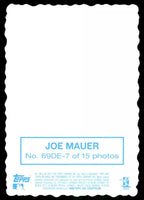Joe Mauer 2012 Topps Archives 1969 Deckle Edge Series Mint Card #69DE-7
