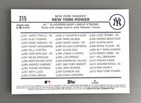 Aaron Judge / Anthony Rizzo 2024 Topps New York Power Series Mint Card #315
