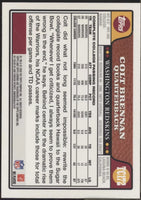 Colt Brennan 2008 Topps Chrome Series Mint Rookie Card #TC172
