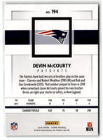 Devin McCourty 2018 Panini Series Mint Card #194

